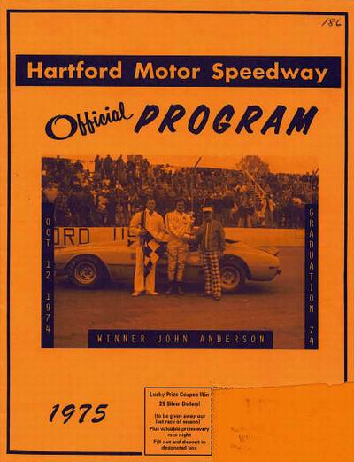 Hartford Speedway Park - PROGRAM FROM BRIAN NORTON